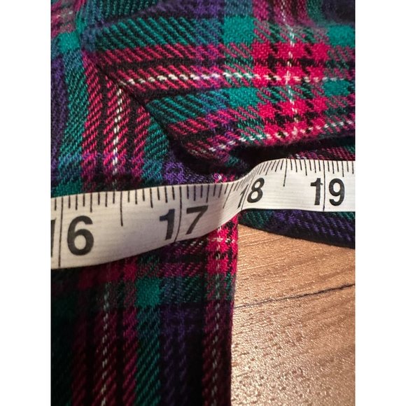 Rare find! Petite Pendleton Pure Virgin Wool Plaid Lined Blazer with Shoulder pa - Picture 8 of 12